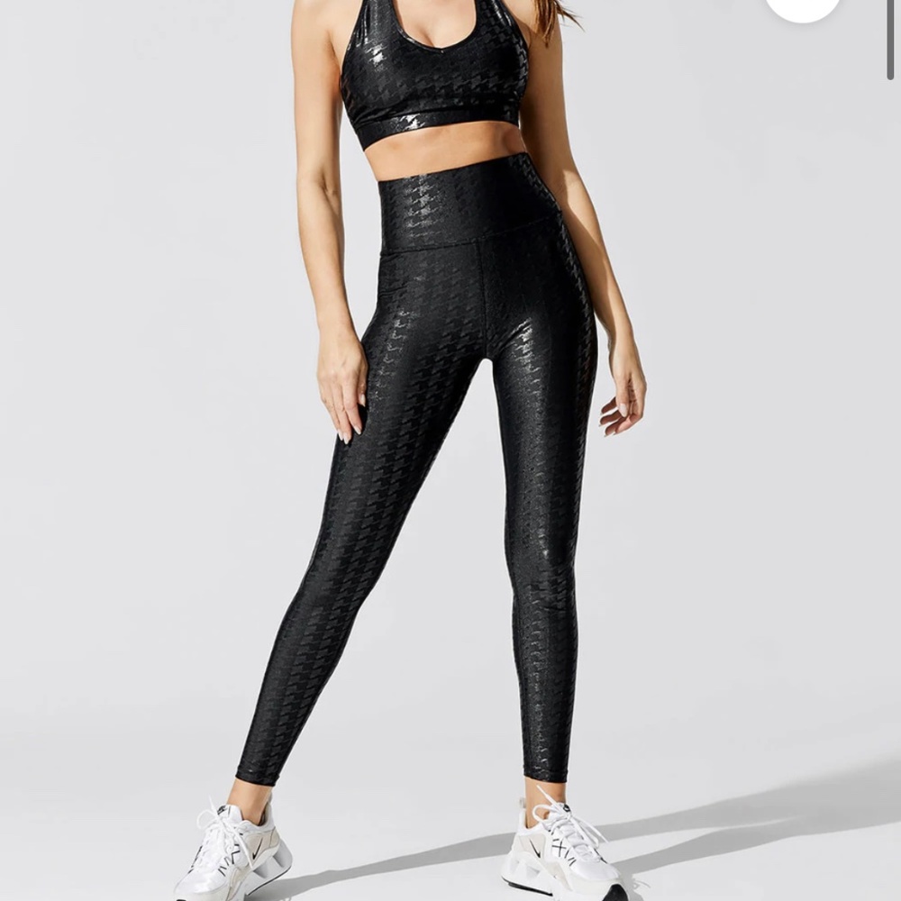 CARBON38 ACTION BRA 2.0 IN HOUNDSTOOTH TAKARA SHINE